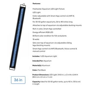 NWT 36"‎ Current USA Serene LED ColorPlus+ Smart App Freshwater Aquarium Light